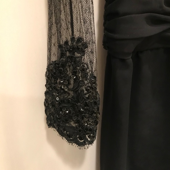 Vintage RUBEN PANIS Couture Black Cocktail Dress - Picture 6 of 8